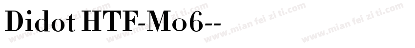 Didot HTF-M06-字体转换